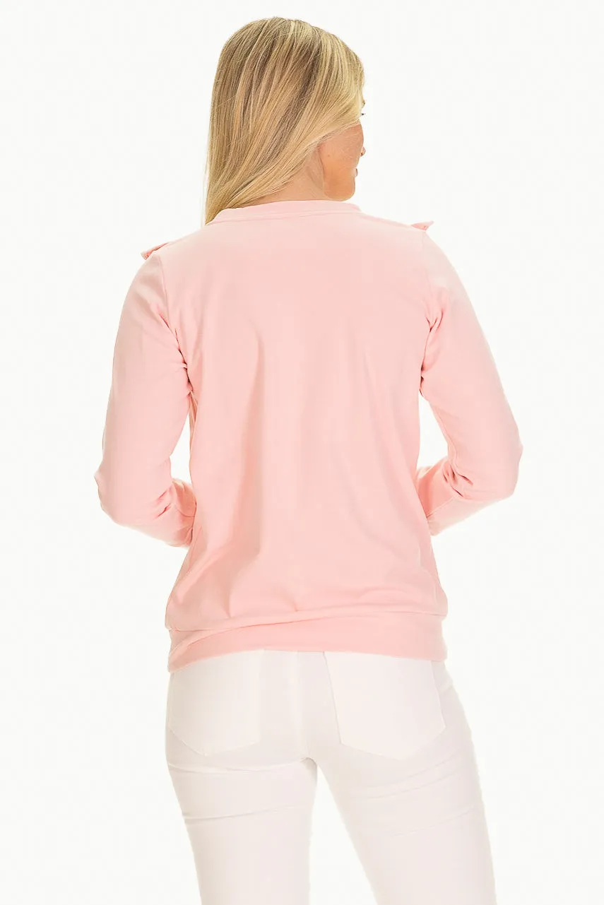 The Rue Pullover in SuperSoft BonBon Pink sold by Duffield Lane product image thumbnail 4