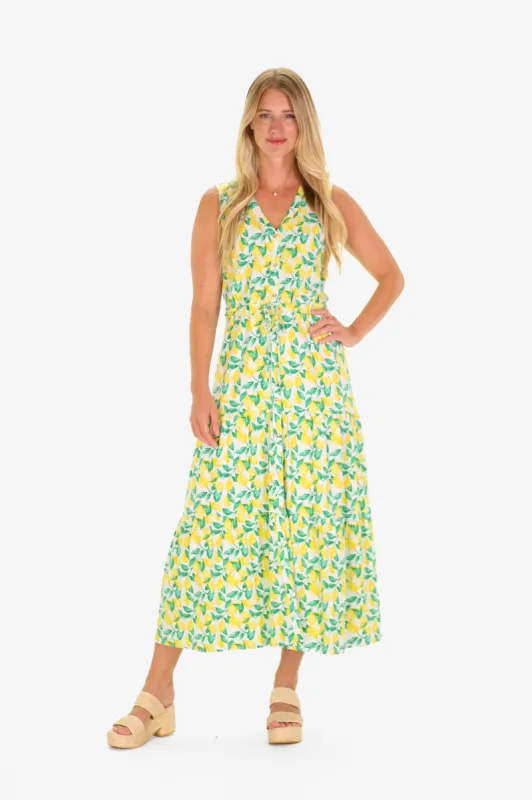 The Lianna Dress in Lemonade sold by Duffield Lane