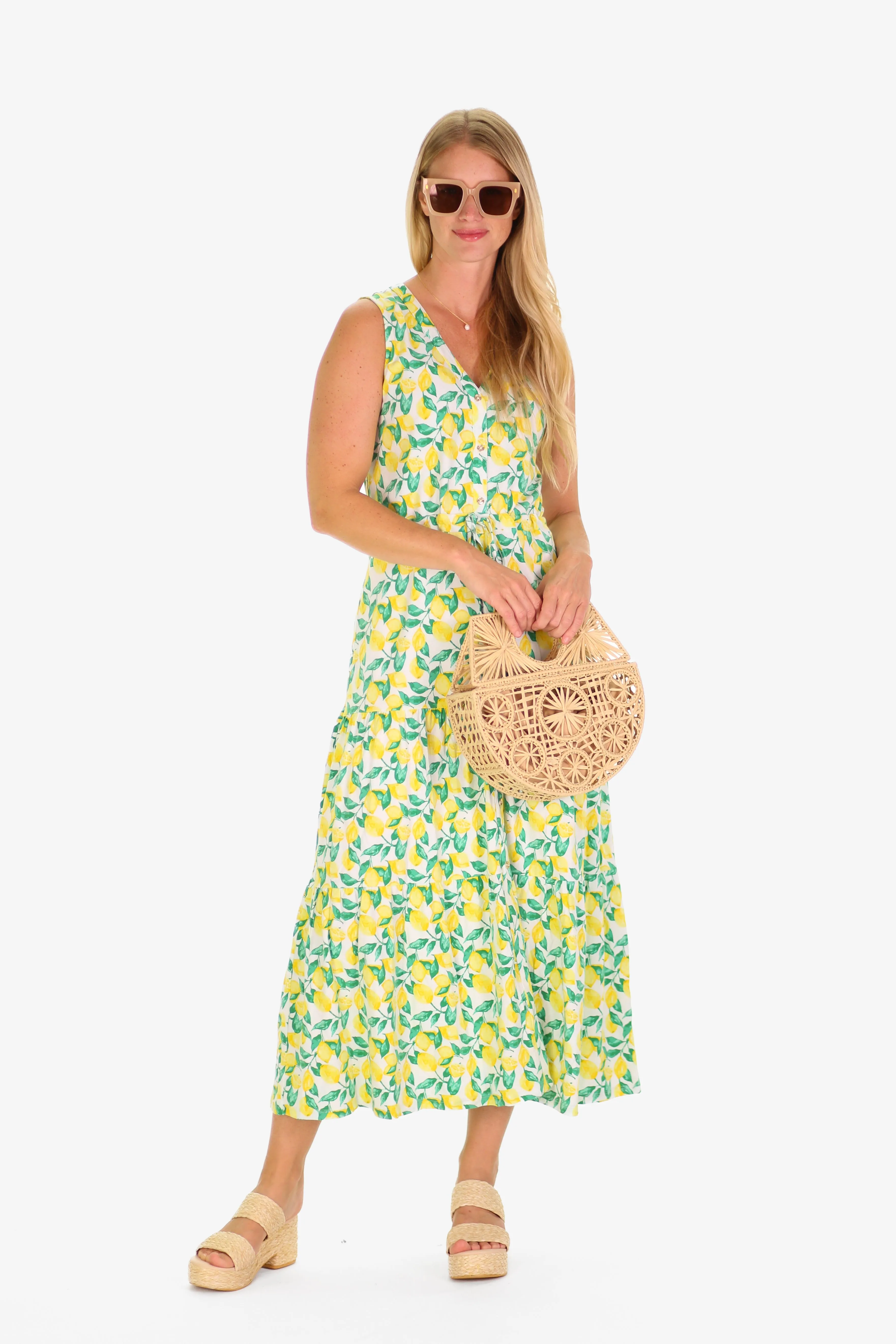 The Lianna Dress in Lemonade sold by Duffield Lane product image thumbnail 4