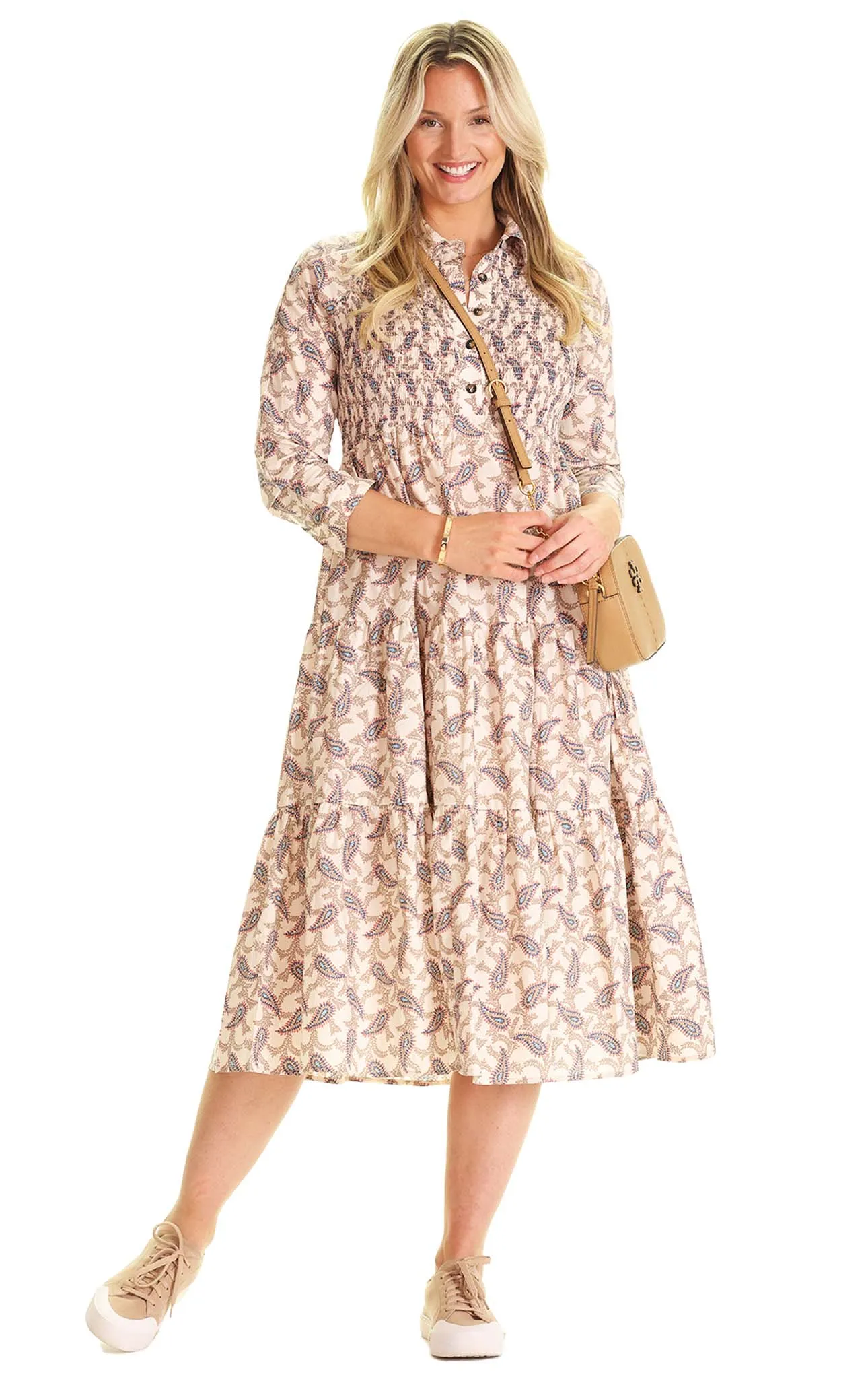 Stephanie Dress In Fall Paisley sold by Duffield Lane product image thumbnail 4