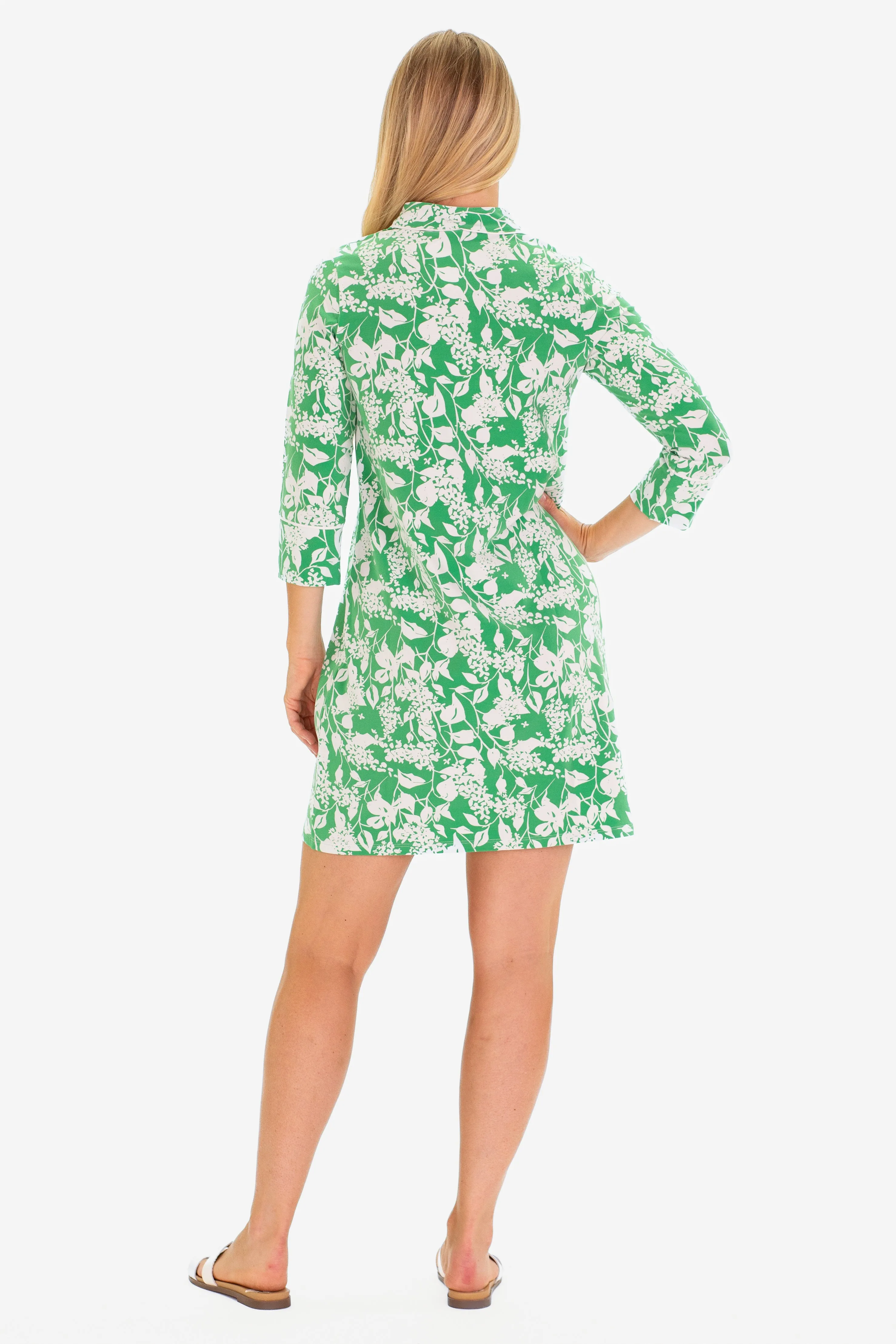 The Ari Tunic Dress in Green Garden sold by Duffield Lane product image thumbnail 3