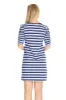 The Beverly Dress in Blue Ombre Stripe sold by Duffield Lane