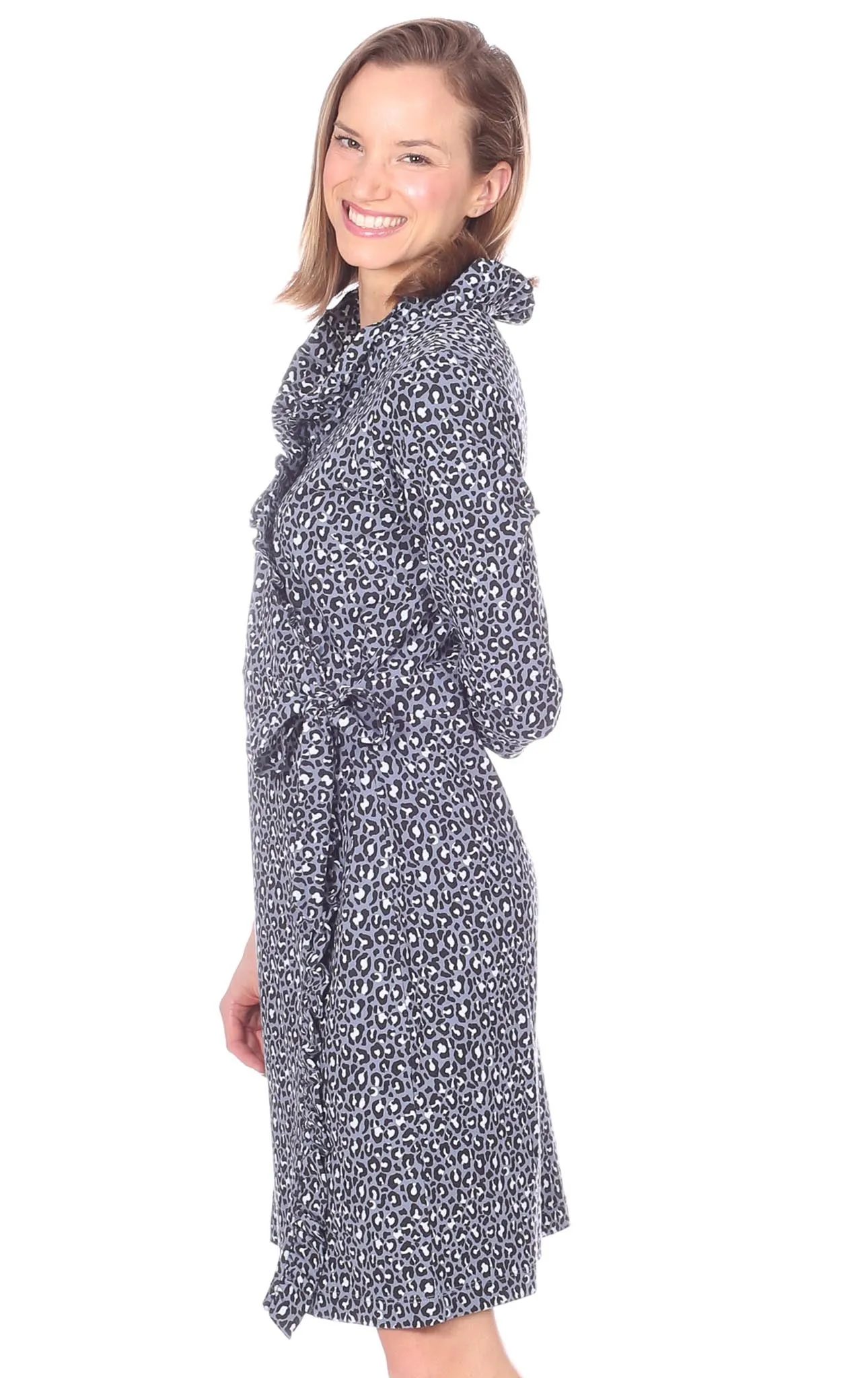 Corrine Dress in Grey Leopard sold by Duffield Lane product image thumbnail 3