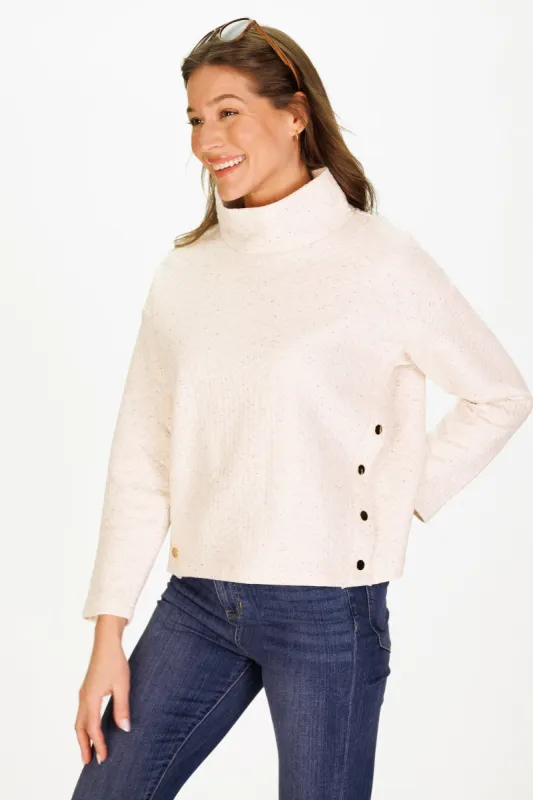 Cori Sweatshirt in Confetti Quilt sold by Duffield Lane