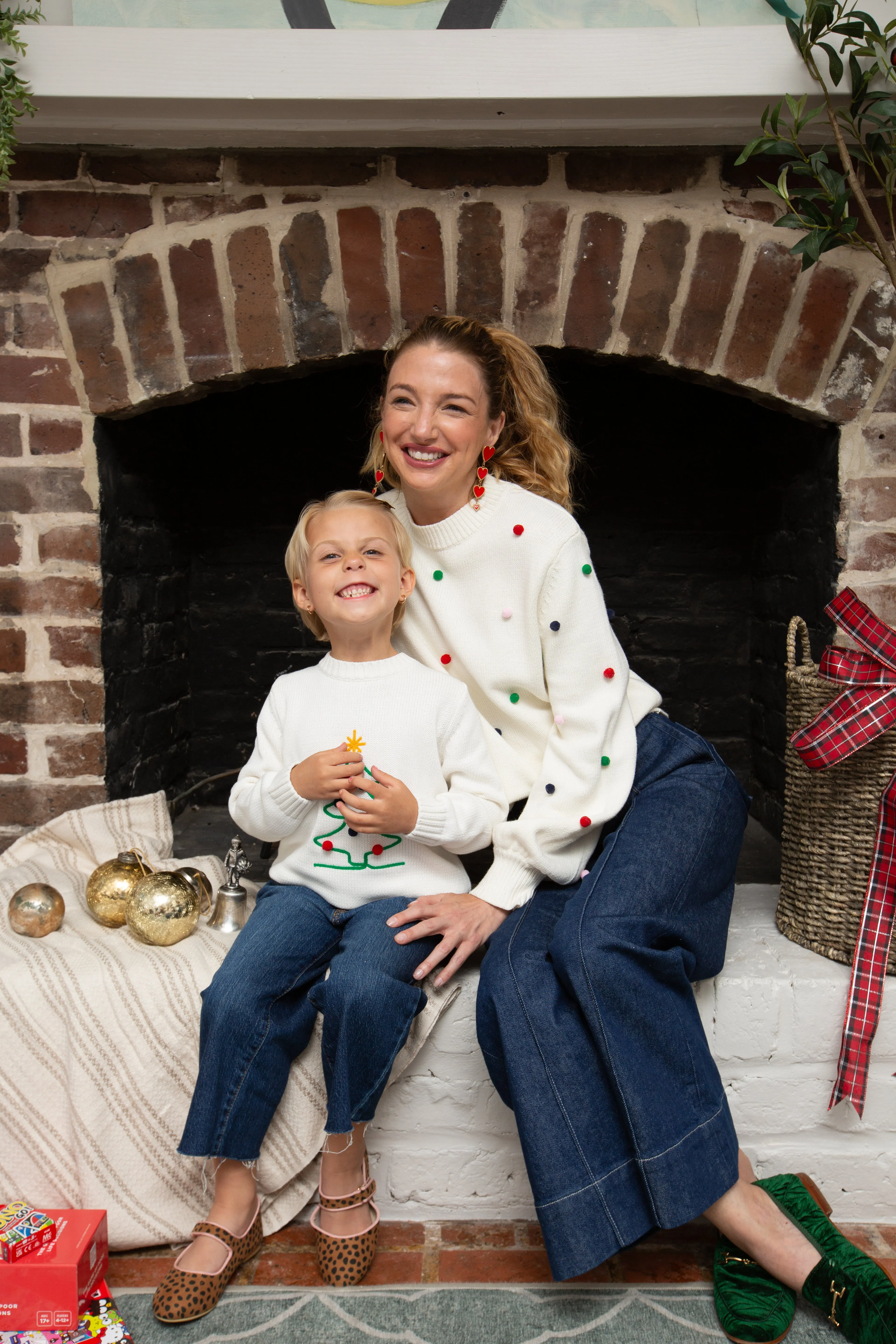 Holiday Pom Pom Heirloom Cotton Sweater sold by Duffield Lane product image thumbnail 3