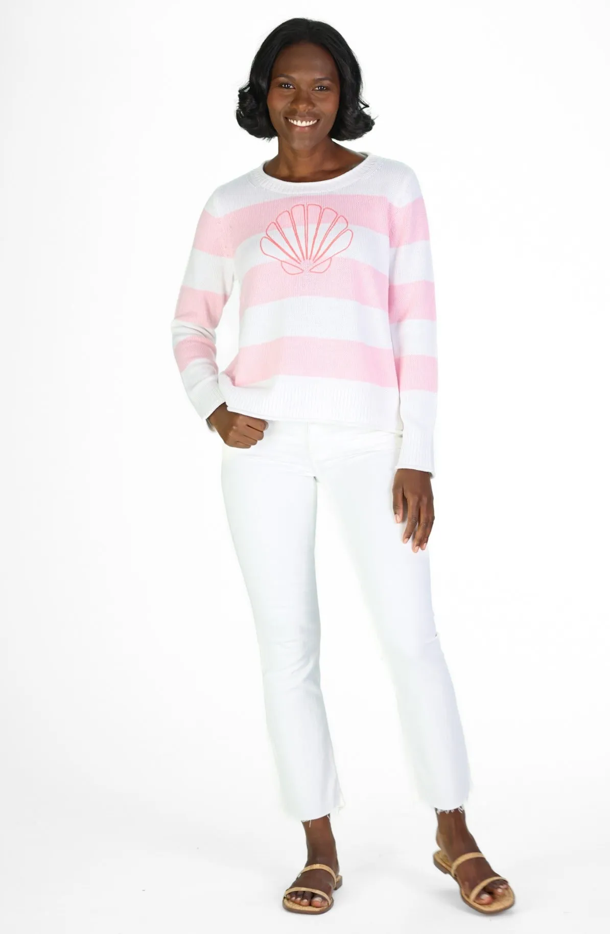 Shell Stripe Sweater sold by Duffield Lane