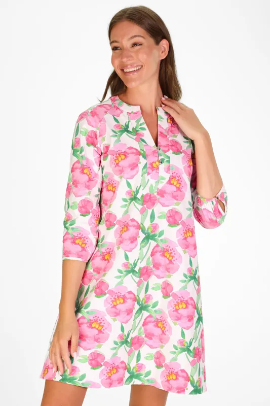 Sam Dress in Painted Peony sold by Duffield Lane