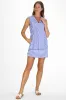 Cove Dress in Dazzling Blue Stripe sold by Duffield Lane