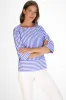 Tilda Top in Dazzling Blue Stripe sold by Duffield Lane