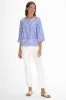 Tilda Top in Dazzling Blue Stripe sold by Duffield Lane