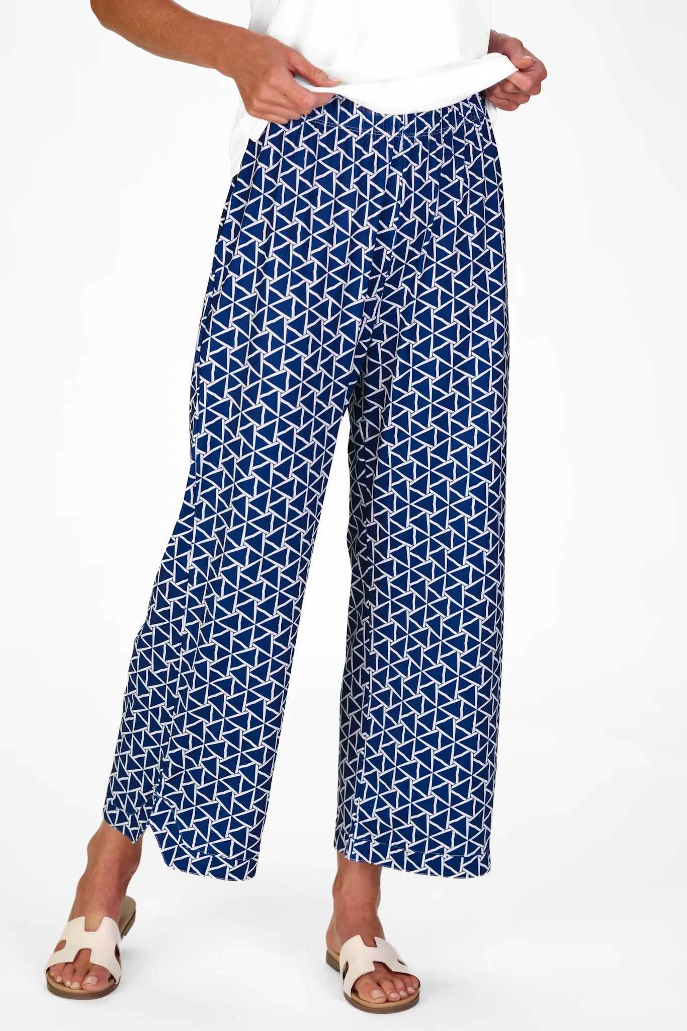 Juno Pant in Navy Flags sold by Duffield Lane product image thumbnail 2