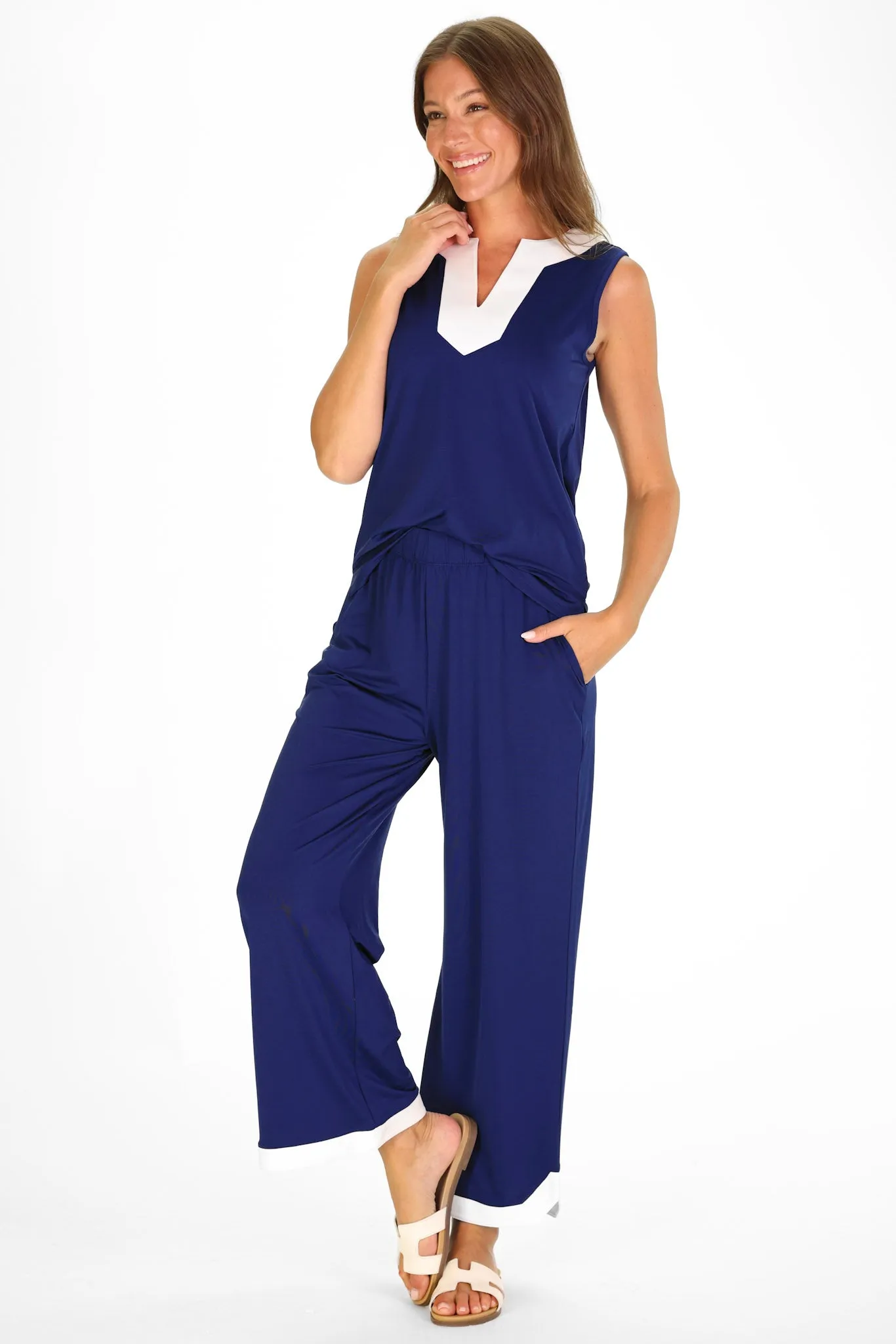 Juno Pant in Royal Navy sold by Duffield Lane product image thumbnail 5