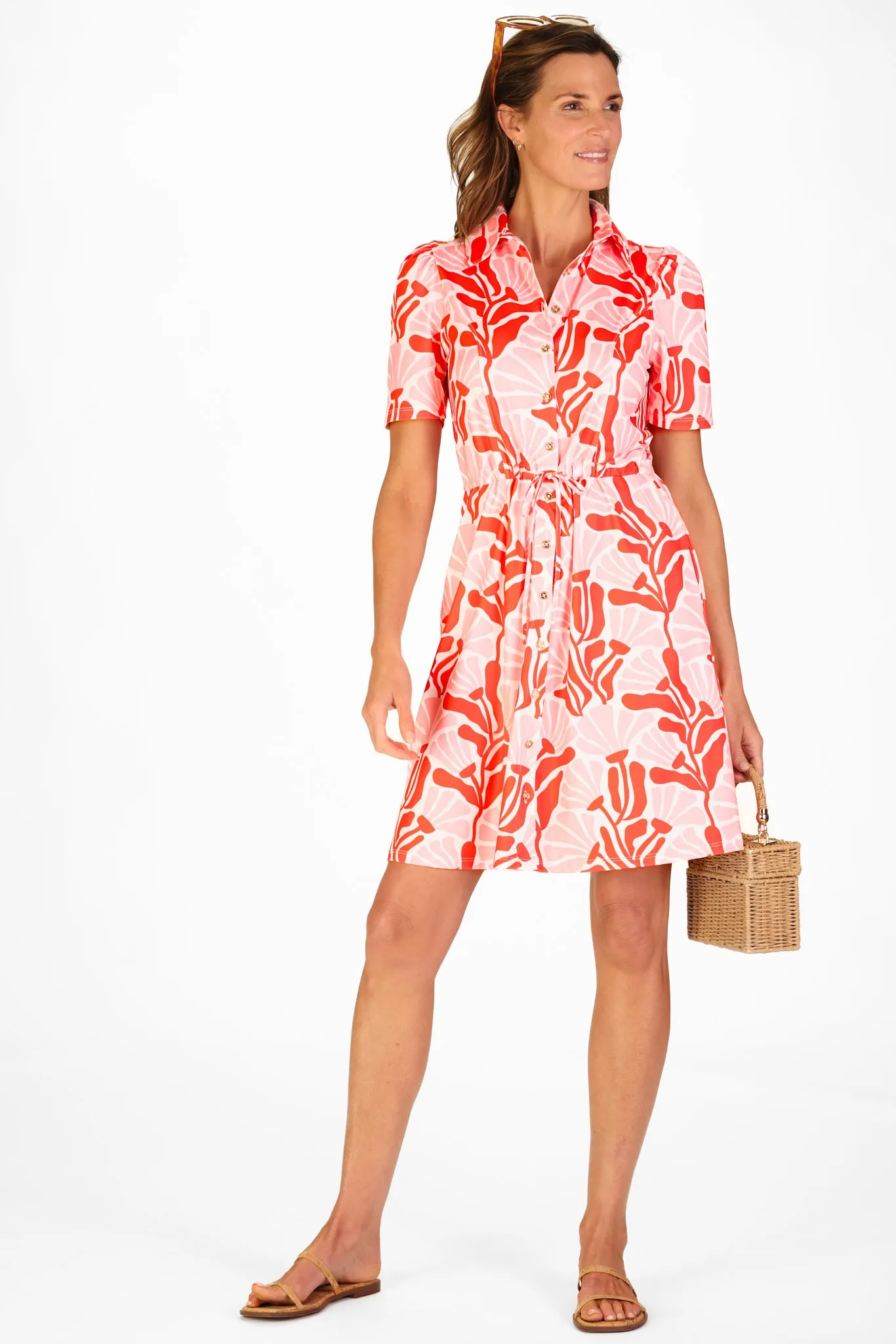 London Dress & Short in Sunset Blossoms sold by Duffield Lane