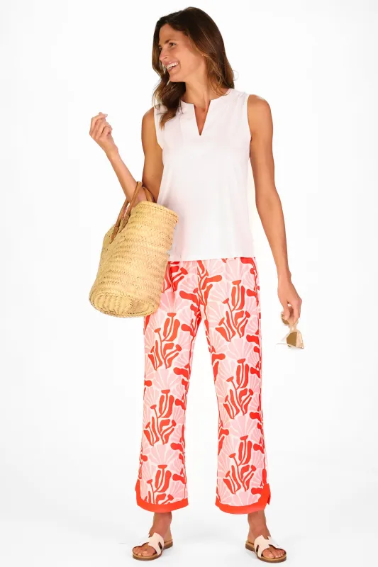 Juno Pant in Sunset Blossoms sold by Duffield Lane