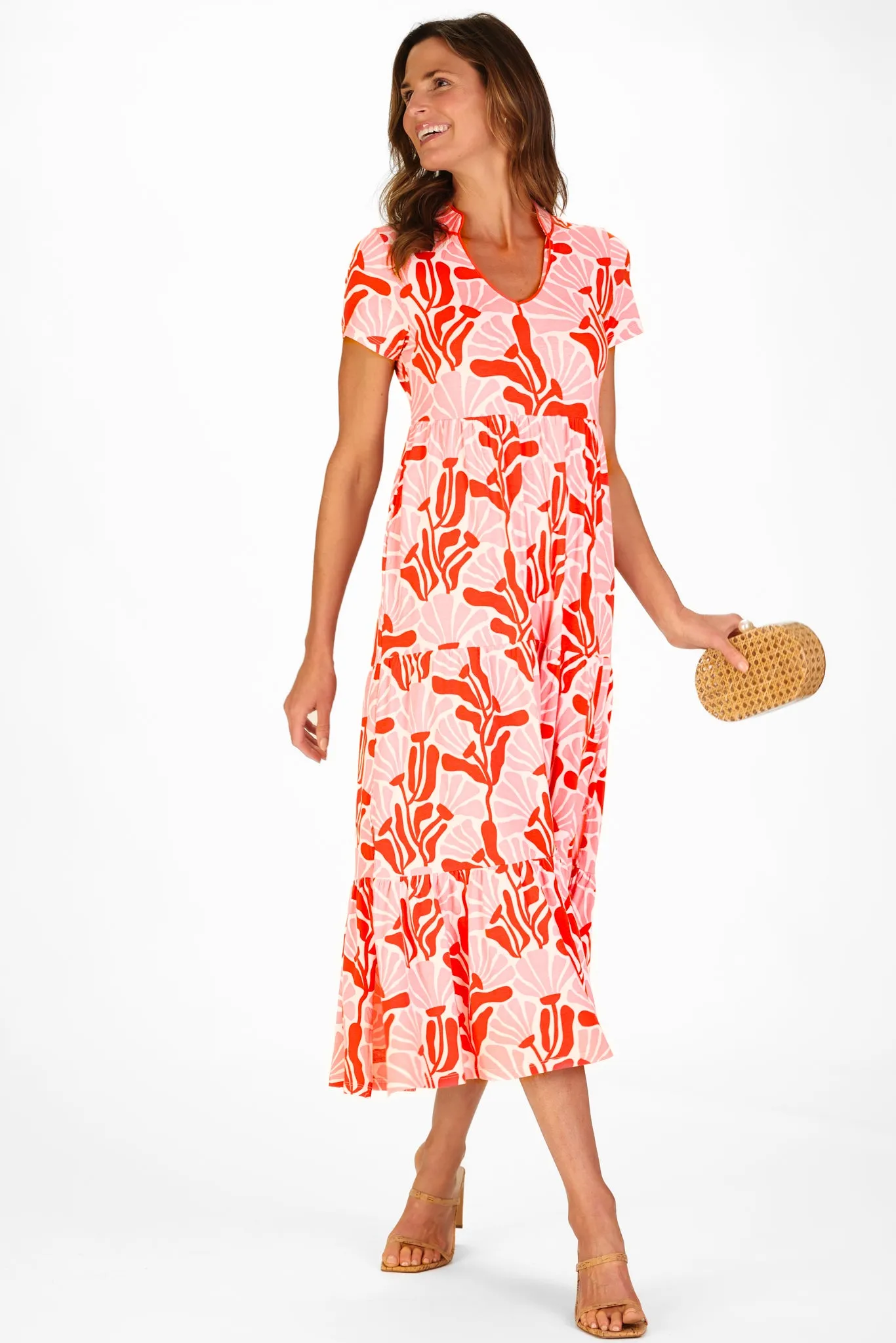 Magnolia Dress in Sunset Blossoms sold by Duffield Lane product image thumbnail 4