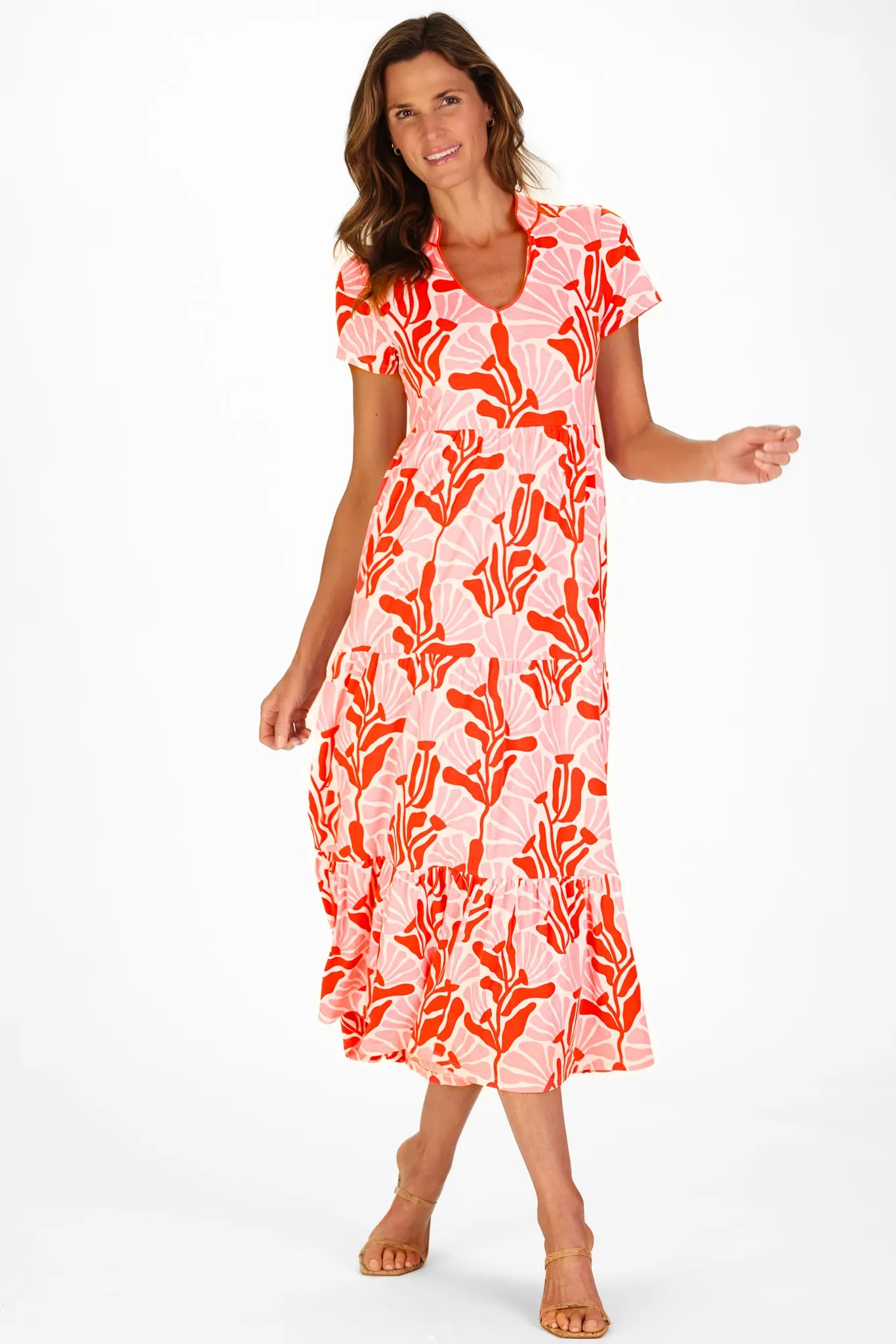 Magnolia Dress in Sunset Blossoms sold by Duffield Lane product image thumbnail 3
