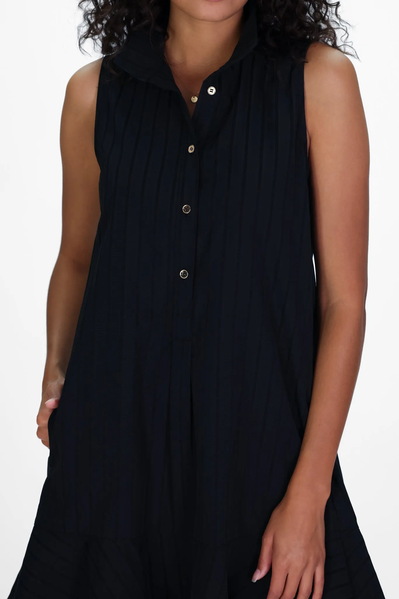Darcie Dress in Black Shadow Stripe sold by Duffield Lane product image thumbnail 3