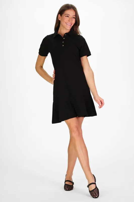 Elsie Dress in Black sold by Duffield Lane