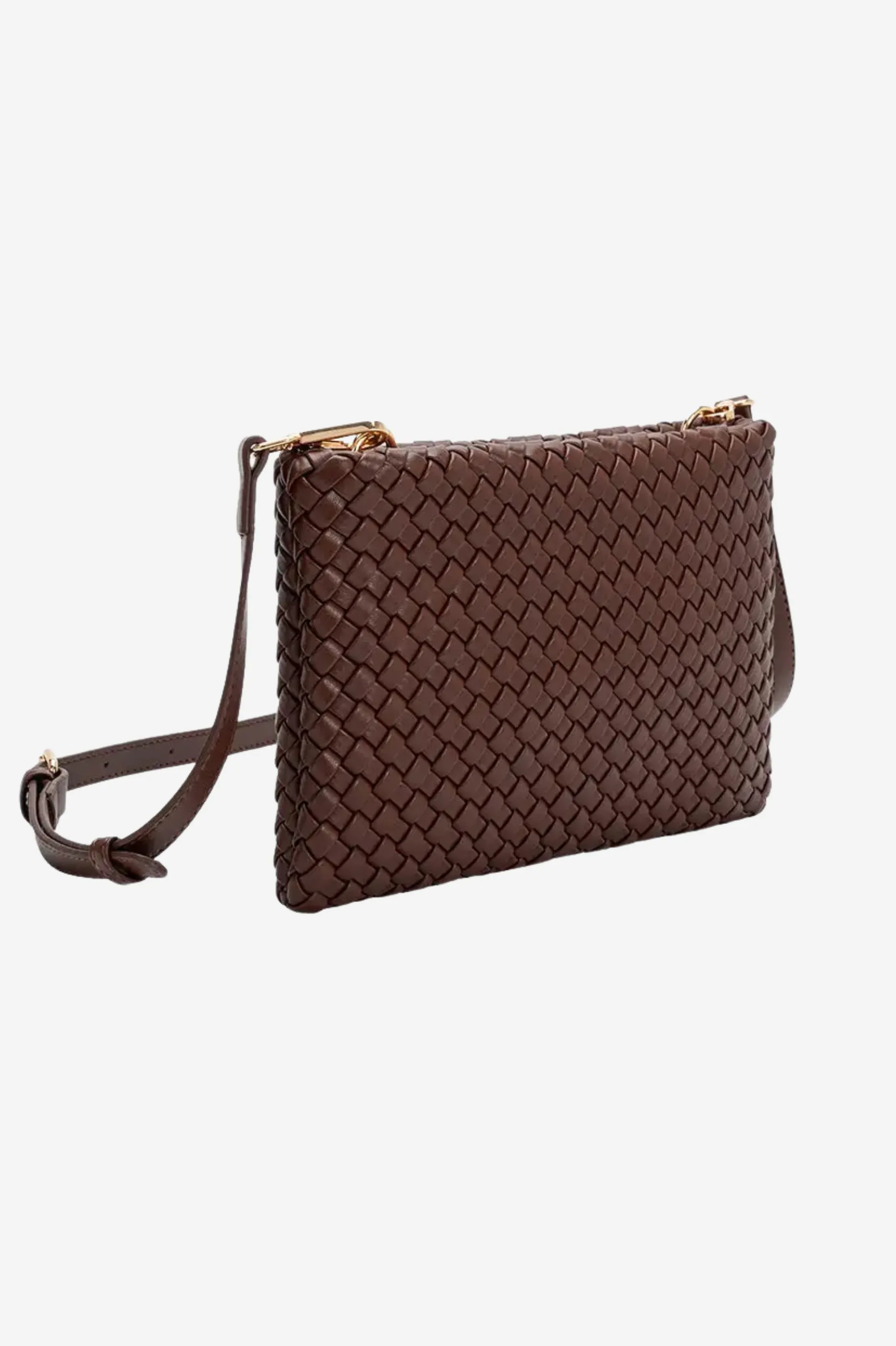 Daisy Recycled Vegan Crossbody Bag in Espresso sold by Duffield Lane product image thumbnail 2