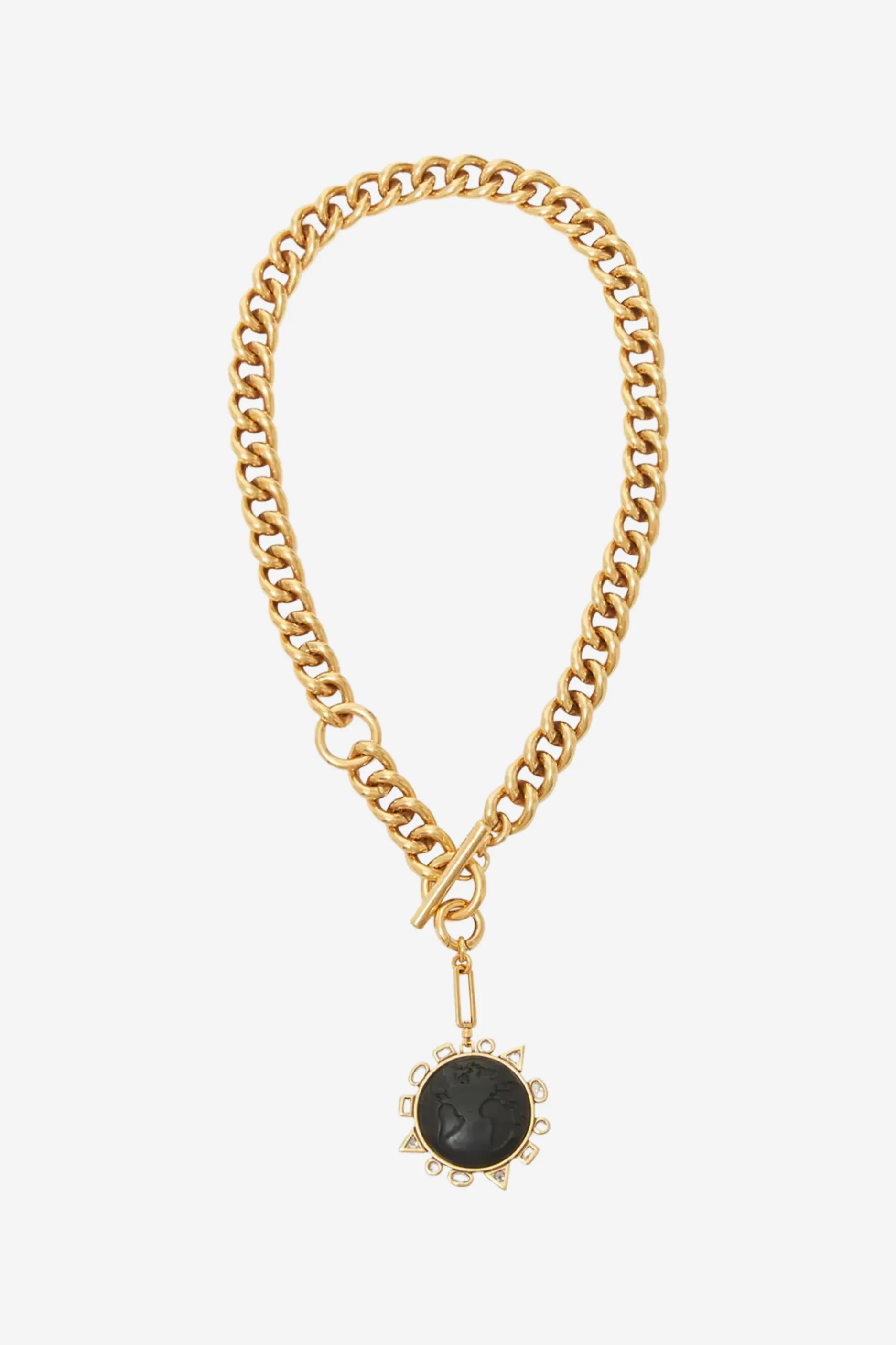 Mignonne Gavigan Odyssey Necklace in Black and Gold sold by Duffield Lane