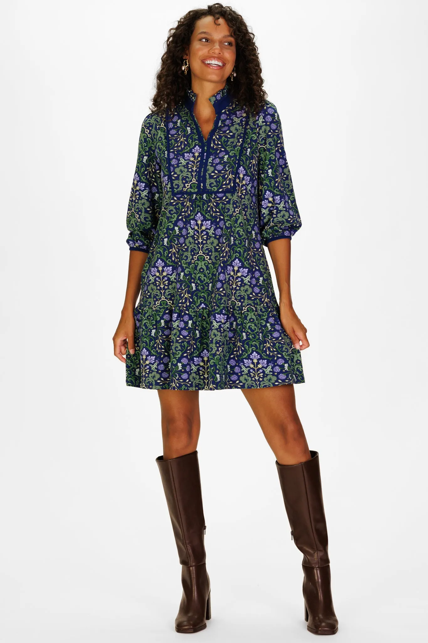 Katie Dress in Enchanted Vines sold by Duffield Lane