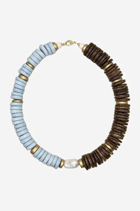 Southern Marc Two-Tone Porto Lagos Collar Necklace sold by Duffield Lane