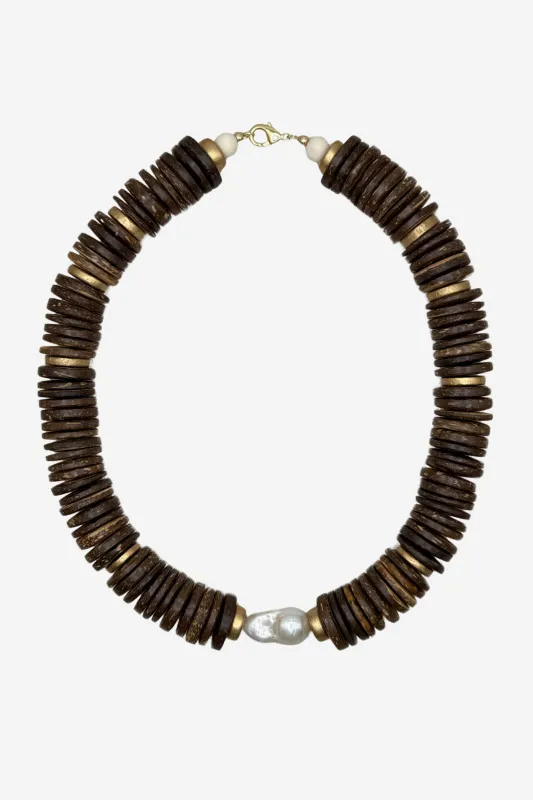 Southern Marc Chocolate Porto Lagos Necklace sold by Duffield Lane