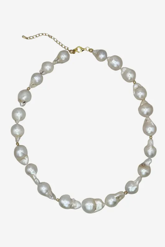 Southern Marc Large Pearl Freshwater Baroque Pearl Necklace sold by Duffield Lane