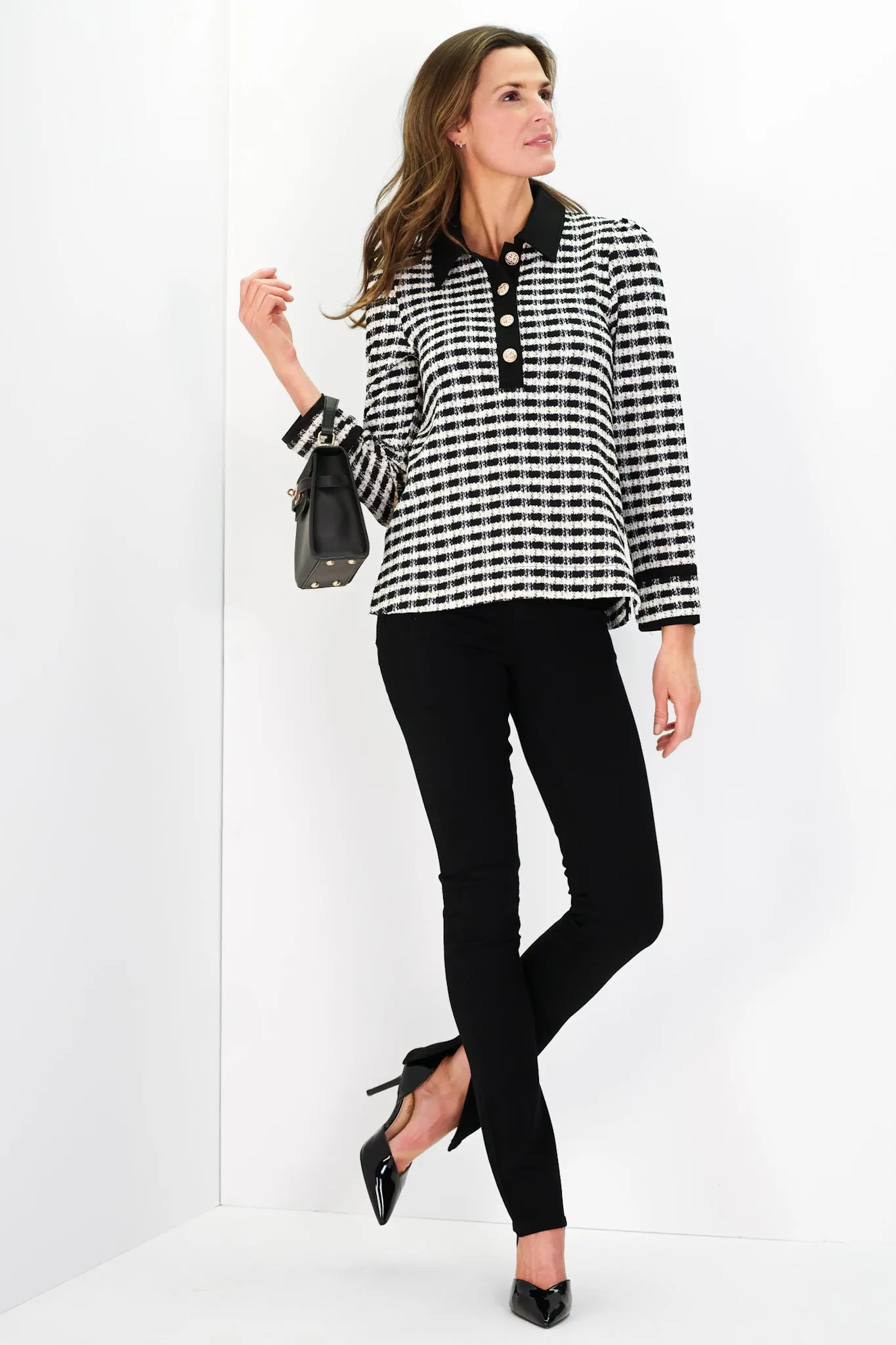 Hudson Top in Tweed Sweater Knit sold by Duffield Lane product image thumbnail 2