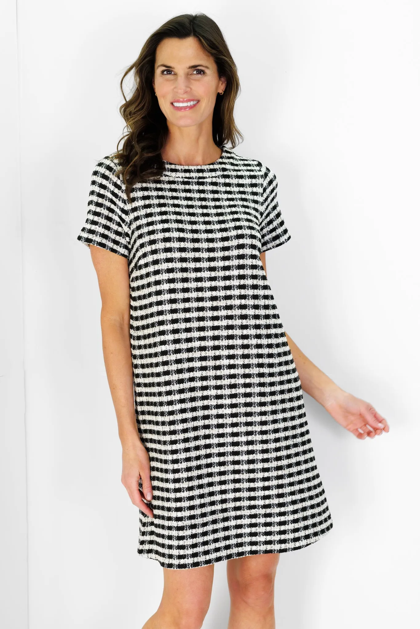 Gianna Dress in Tweed Sweater Knit sold by Duffield Lane product image thumbnail 4