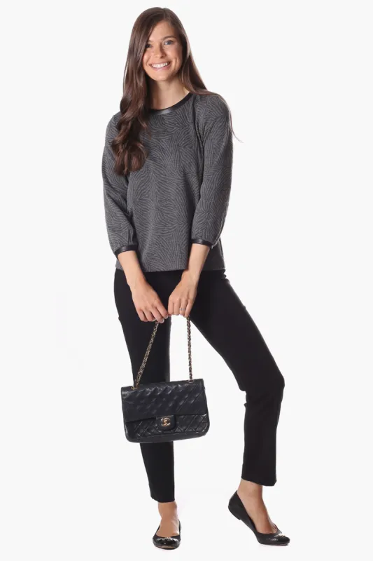 Daphne Top in Grey Safari sold by Duffield Lane