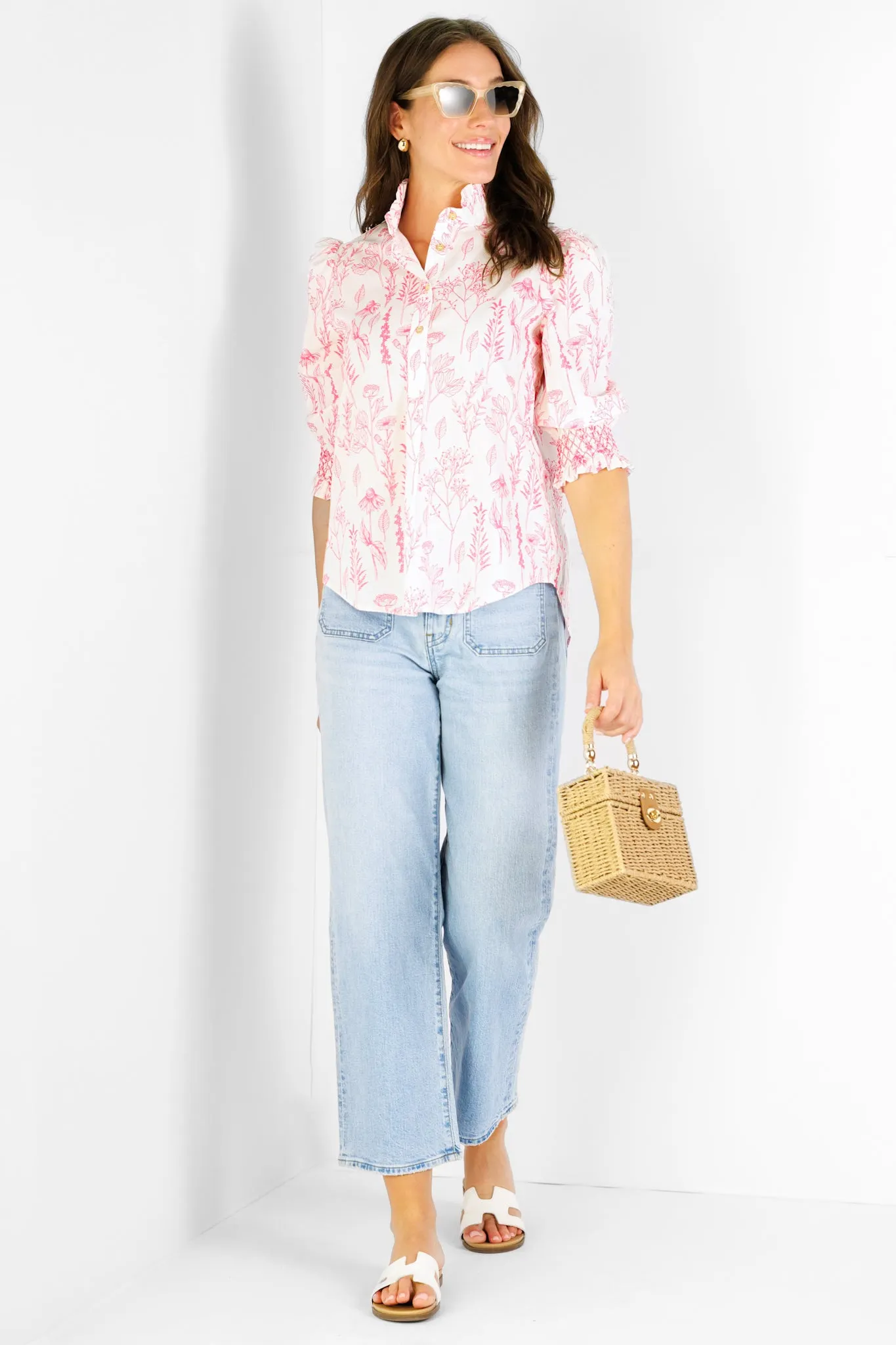 Percy Popover in Pink Floral Toile sold by Duffield Lane product image thumbnail 5