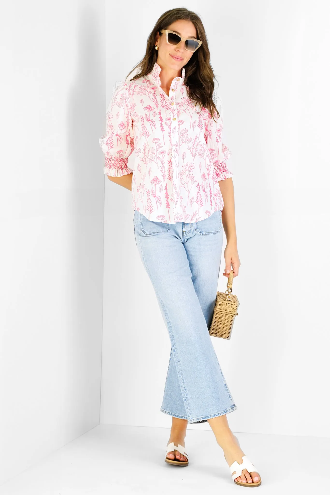Percy Popover in Pink Floral Toile sold by Duffield Lane product image thumbnail 2
