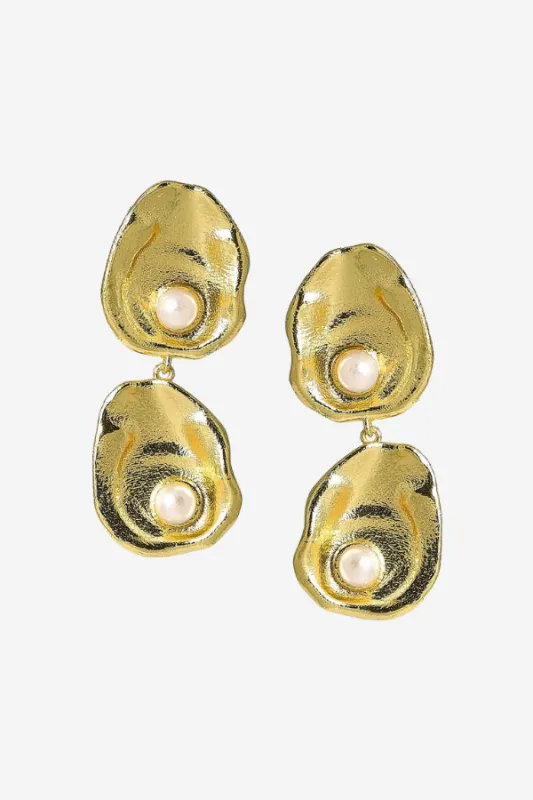 Double Oyster Earring by Lisi Lerch made by Duffield Lane