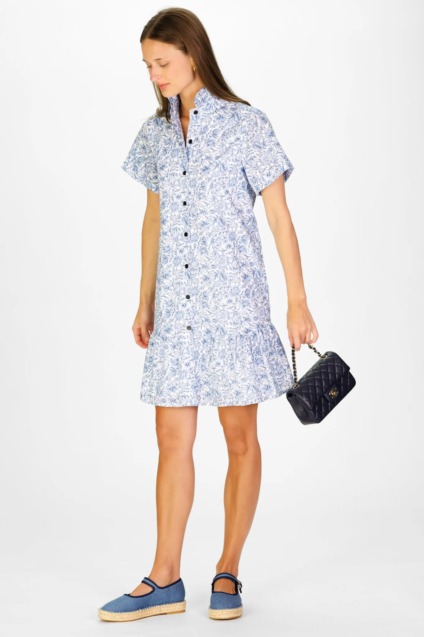 Inez Dress in Blue Floral sold by Duffield Lane product image thumbnail 3