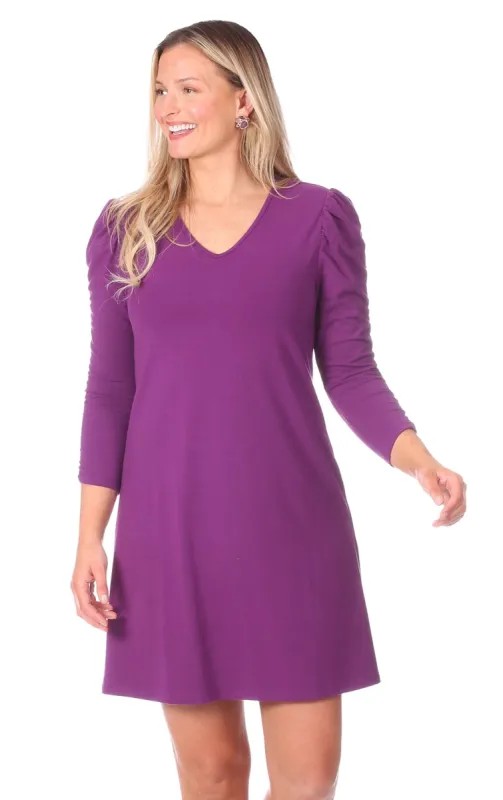 Renee Dress in Plum sold by Duffield Lane
