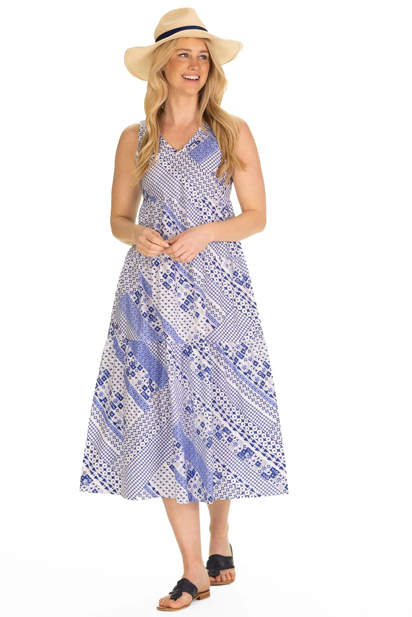 The Kalina Dress in Blue Breeze sold by Duffield Lane product image thumbnail 4