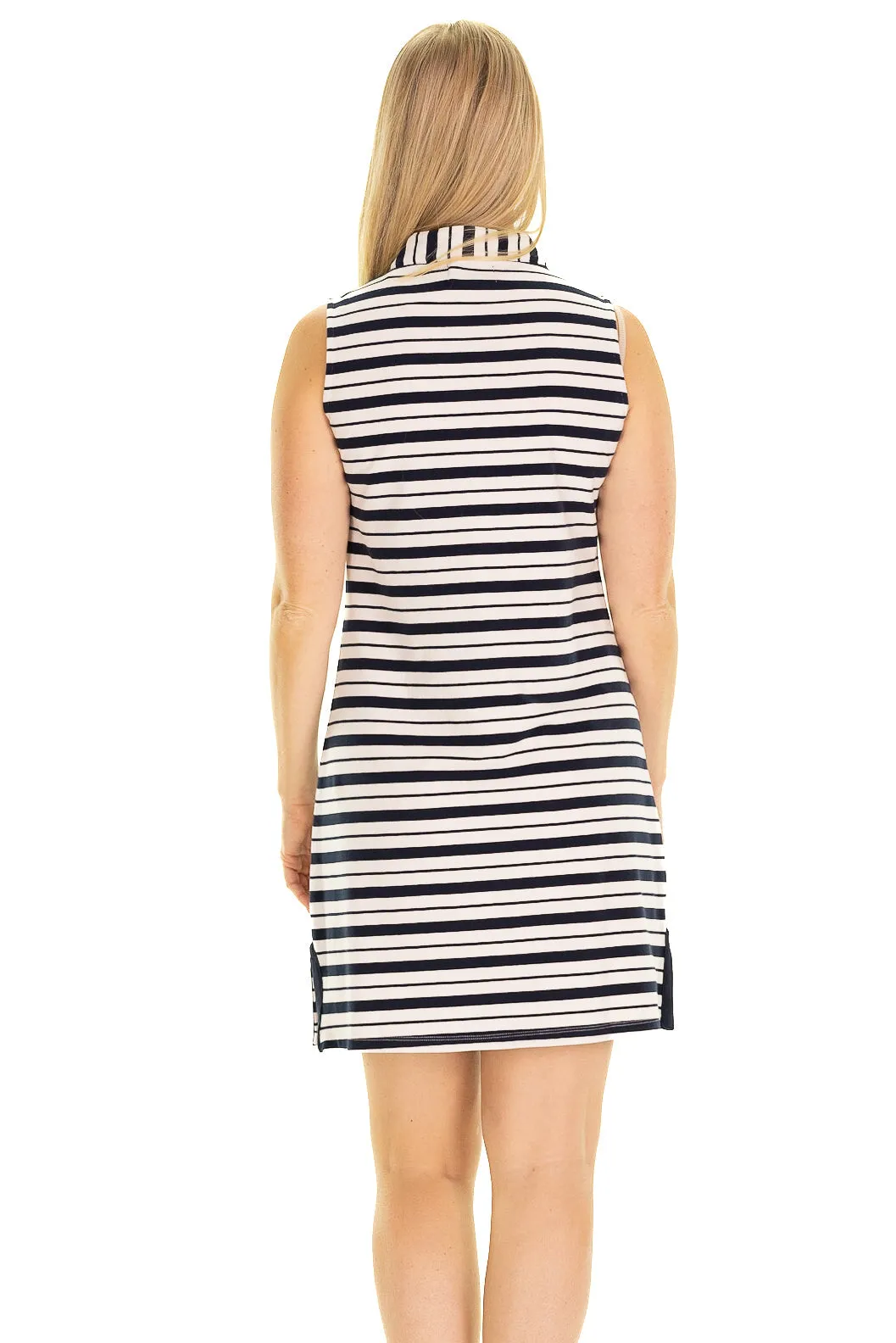 The Mackinac Dress in Double Navy Stripe sold by Duffield Lane product image thumbnail 3