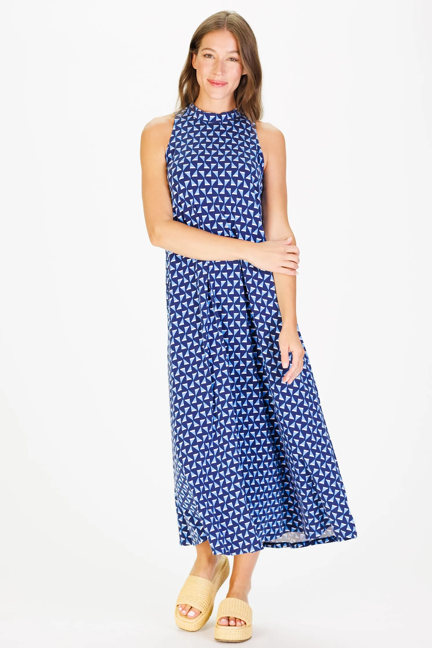 The Lennox Dress in Summer Blues sold by Duffield Lane product image thumbnail 4