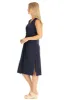 The Delia Dress in Navy sold by Duffield Lane