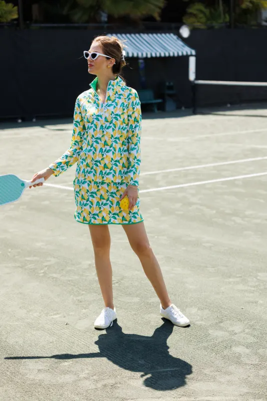 The Suzanne Skort in Lemonade sold by Duffield Lane
