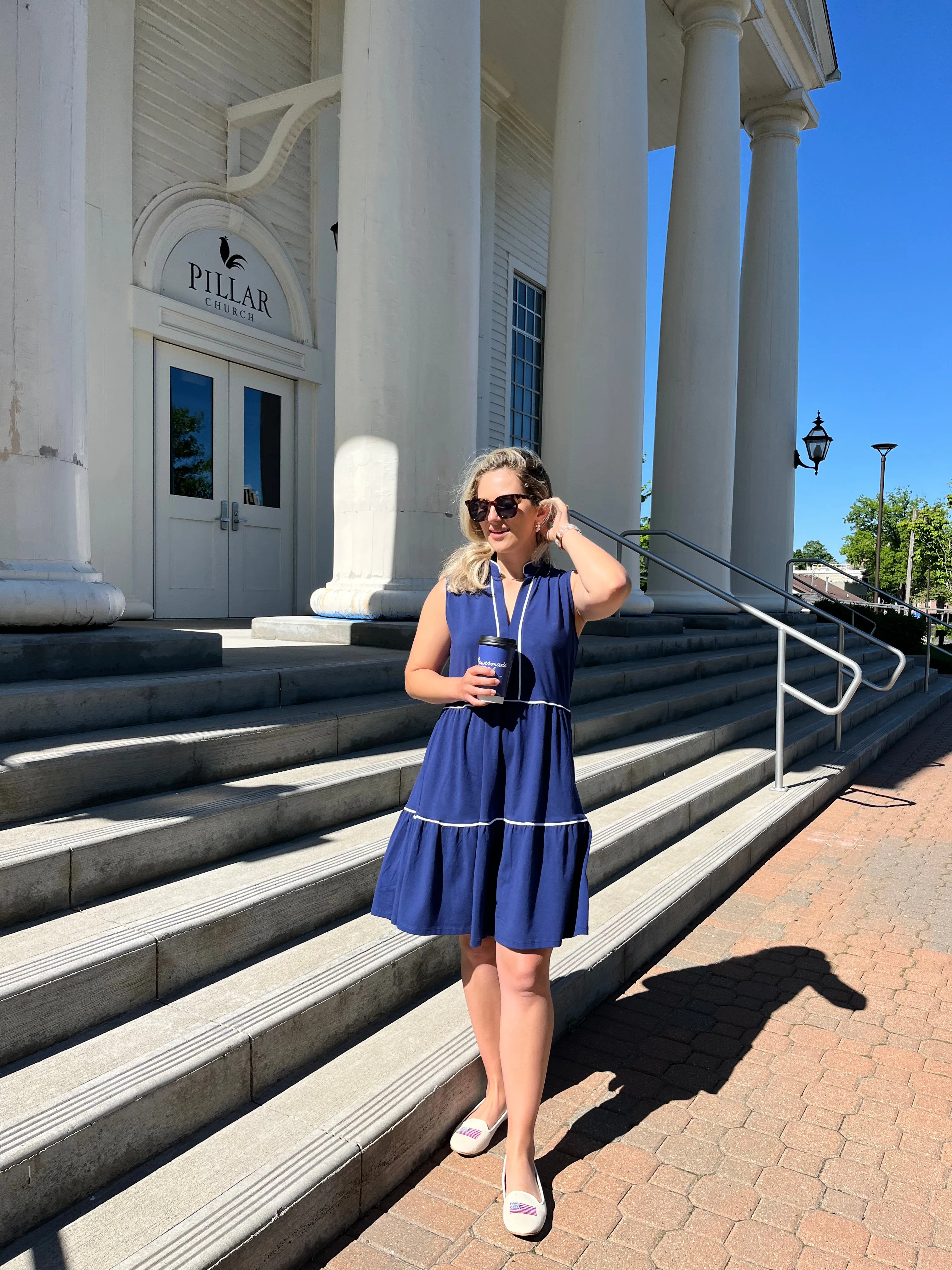 The Robin Dress in Royal Navy sold by Duffield Lane product image thumbnail 2