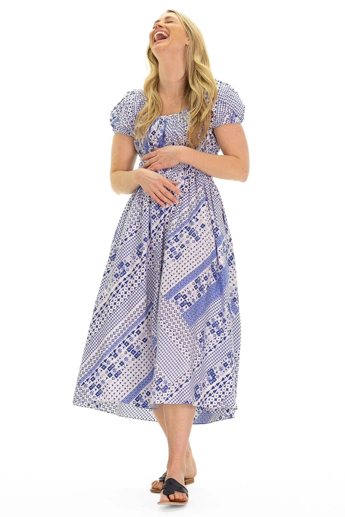 The Emmie Dress in Blue Breeze sold by Duffield Lane product image thumbnail 5