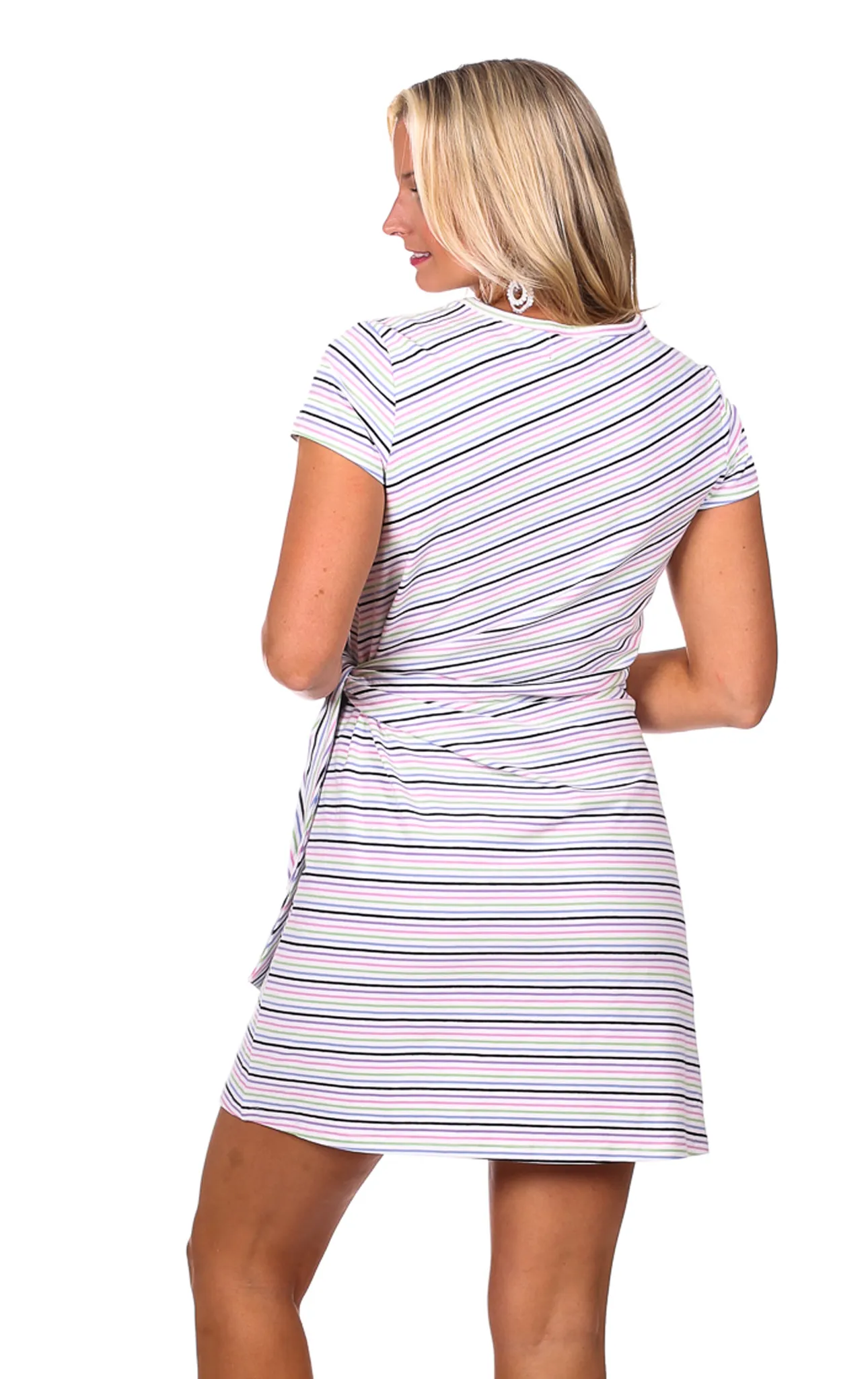 Lexi Dress in Rainbow Stripe sold by Duffield Lane product image thumbnail 2