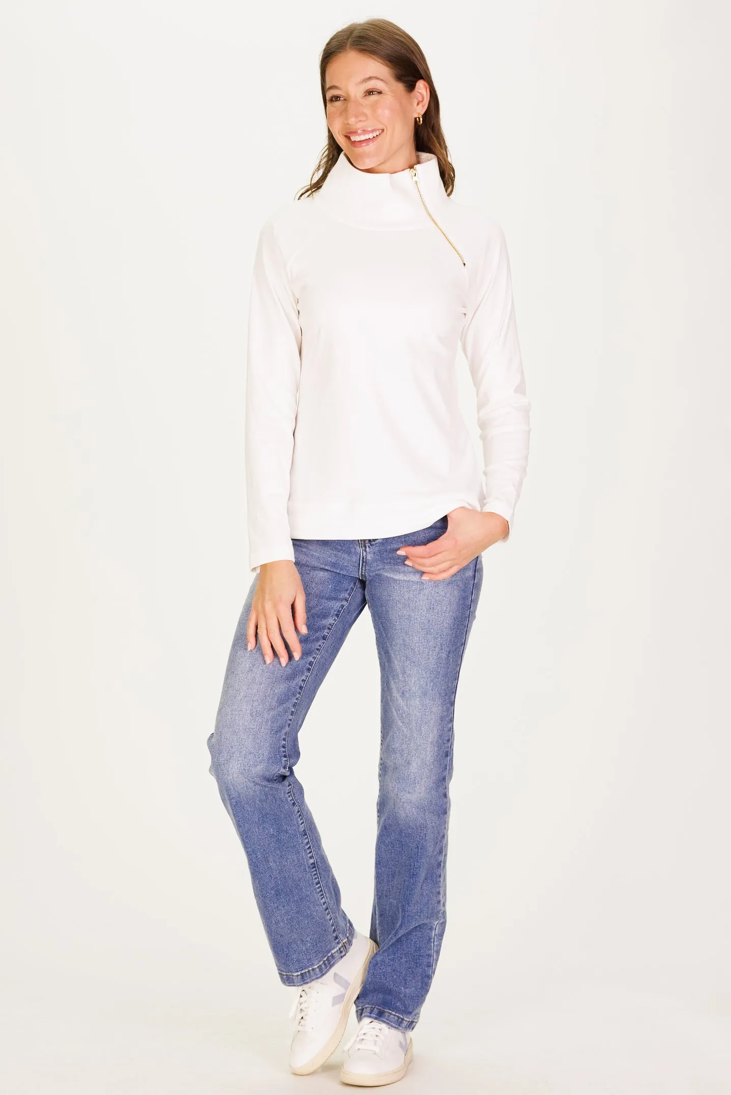 The Bowen Sweatshirt in White SuperSoft sold by Duffield Lane product image thumbnail 5