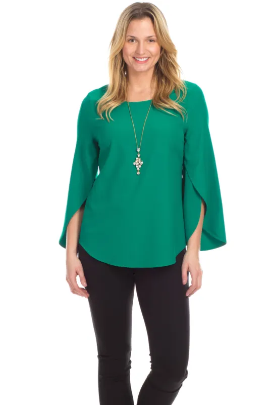 Madison Top in Emerald sold by Duffield Lane