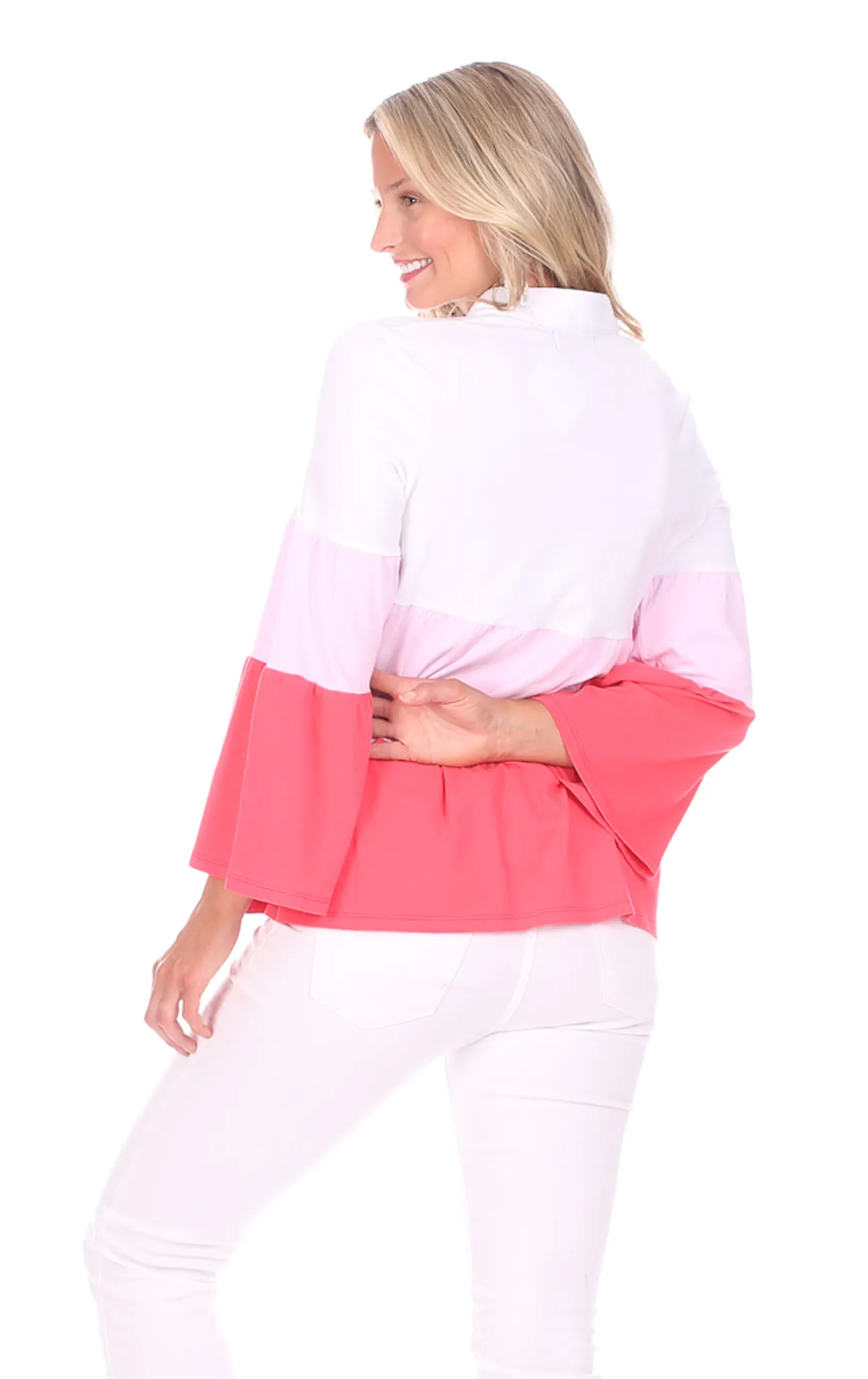 Tate Top in Pink Colorblock sold by Duffield Lane product image thumbnail 4