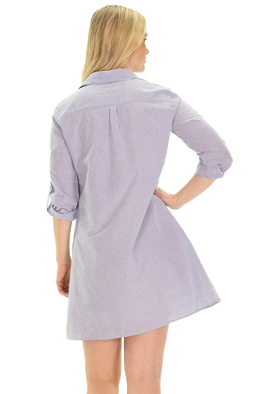 The Keys Dress in Blue Seersucker sold by Duffield Lane product image thumbnail 3