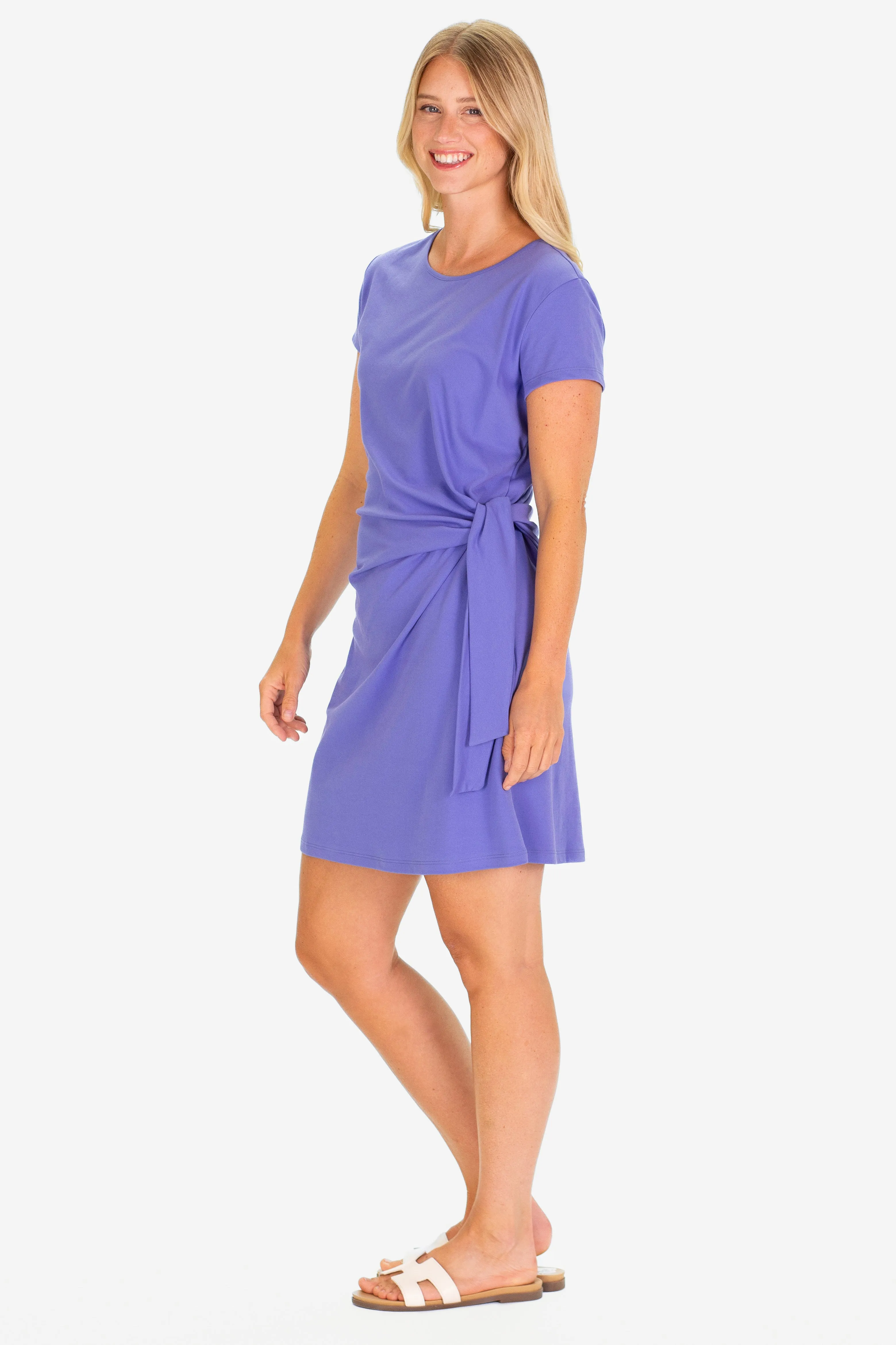 The Pique Lexi Dress in Periwinkle sold by Duffield Lane product image thumbnail 2