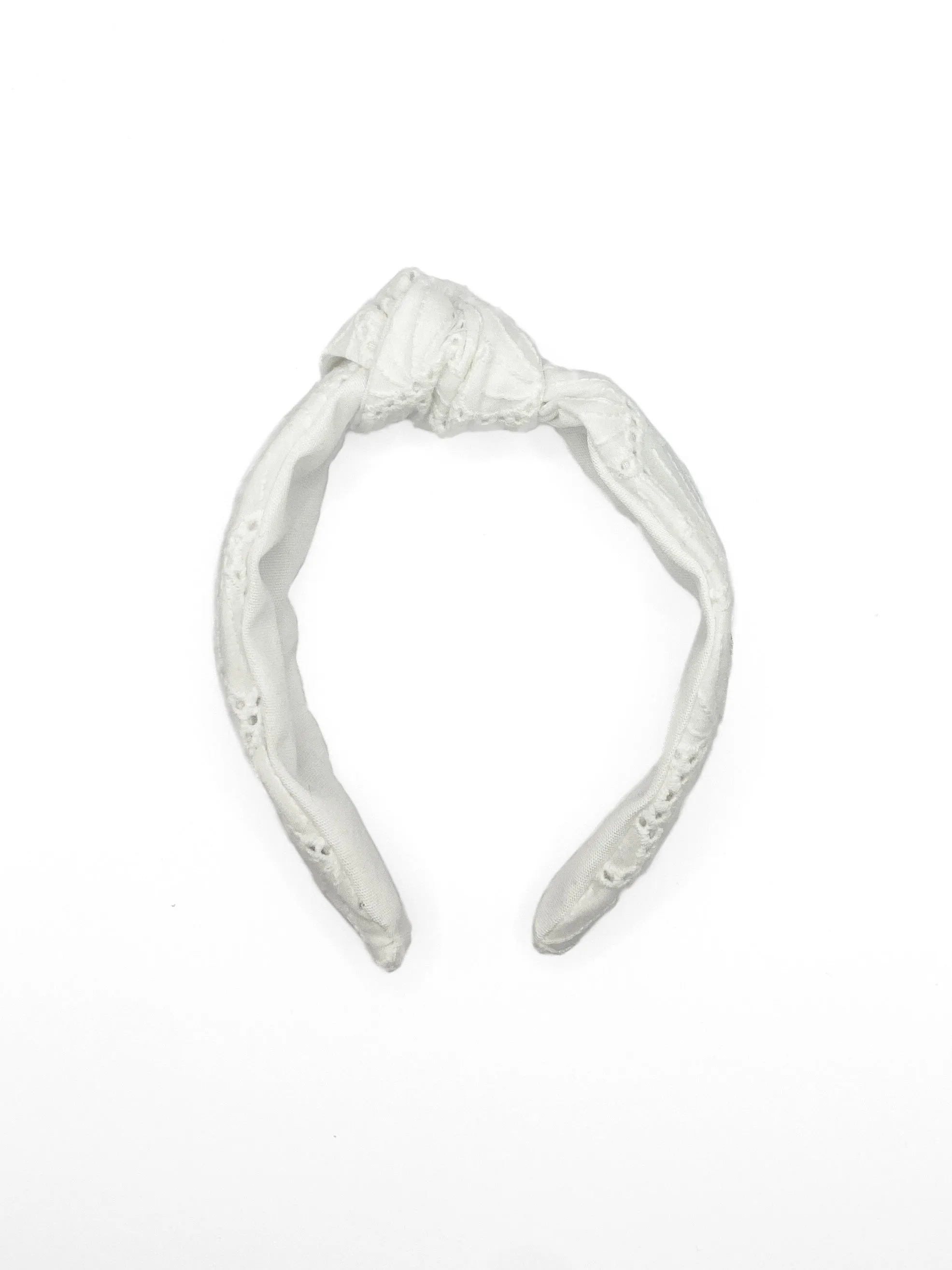 The Jones Headband - White Eyelet sold by Duffield Lane